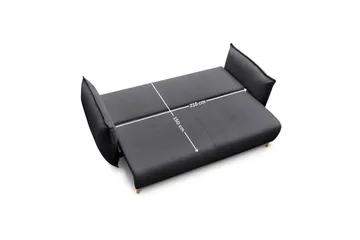 Puffin Sovesofa 3-seter - Antrasitt - Møbler - Sofaer - Sovesofaer - 3 seters sovesofa