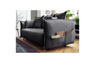 Puffin Sovesofa 3-seter - Antrasitt - Møbler - Sofaer - Sovesofaer - 3 seters sovesofa