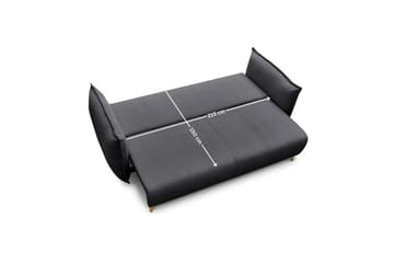 Puffin Sovesofa 3-seter - Antrasitt - Møbler - Sofaer - Sovesofaer - 3 seters sovesofa