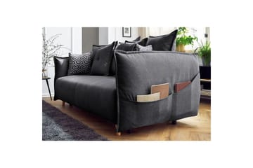 Puffin Sovesofa 3-seter - Antrasitt - Møbler - Sofaer - Sovesofaer - 3 seters sovesofa