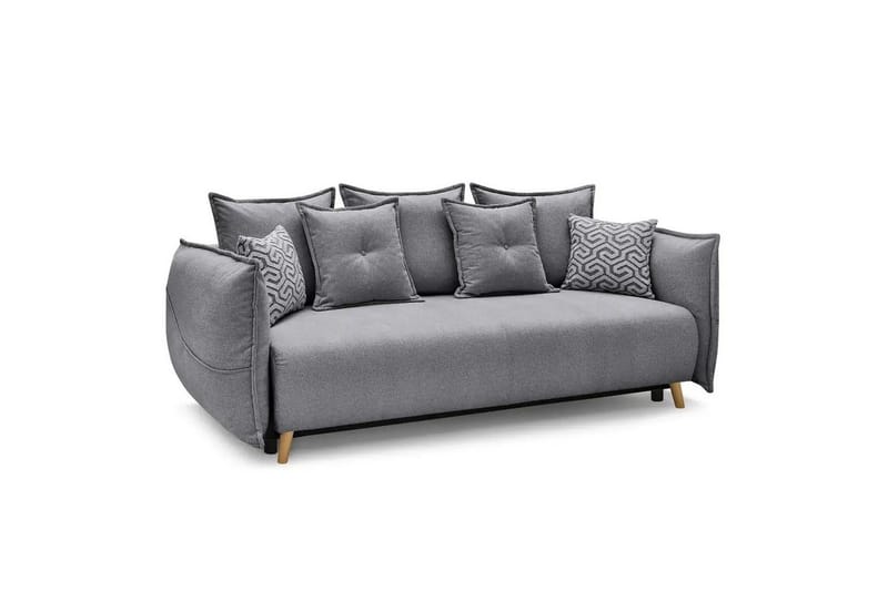 Puffin Sovesofa 3-seter - Grå - Møbler - Sofaer - Sovesofaer - 3 seters sovesofa