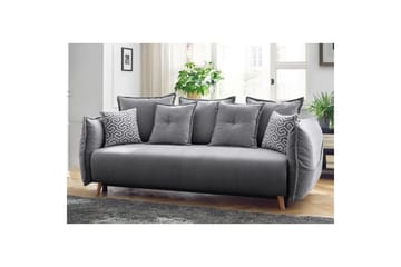 Puffin Sovesofa 3-seter - Grå - Møbler - Sofaer - Sovesofaer - 3 seters sovesofa