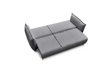 Puffin Sovesofa 3-seter - Grå - Møbler - Sofaer - Sovesofaer - 3 seters sovesofa