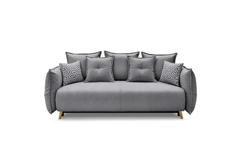 Puffin Sovesofa 3-seter, Grå