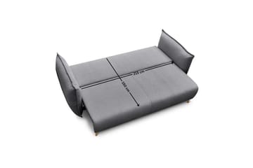 Puffin Sovesofa 3-seter - Grå - Møbler - Sofaer - Sovesofaer - 3 seters sovesofa