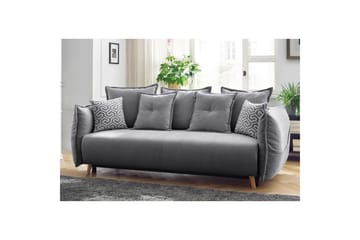 Puffin Sovesofa 3-seter - Grå - Møbler - Sofaer - Sovesofaer - 3 seters sovesofa