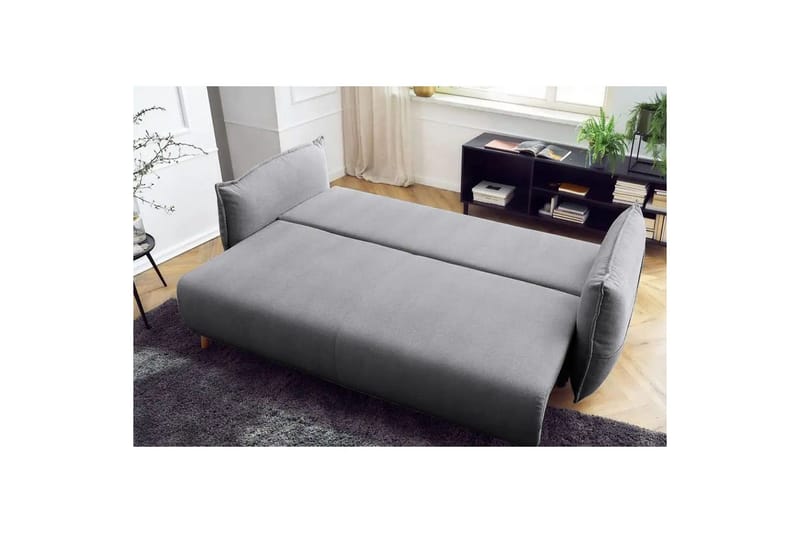 Puffin Sovesofa 3-seter - Grå - Møbler - Sofaer - Sovesofaer - 3 seters sovesofa