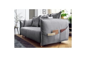 Puffin Sovesofa 3-seter - Grå - Møbler - Sofaer - Sovesofaer - 3 seters sovesofa