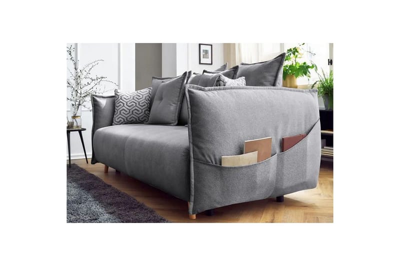 Puffin Sovesofa 3-seter - Grå - Møbler - Sofaer - Sovesofaer - 3 seters sovesofa