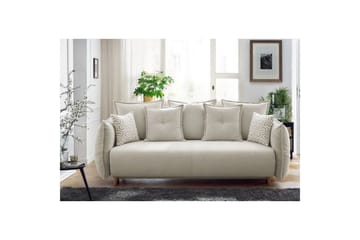 Puffin Sovesofa 3-seter - Kremhvit - Møbler - Sofaer - Sovesofaer - 3 seters sovesofa