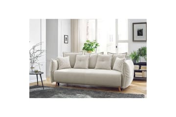 Puffin Sovesofa 3-seter - Kremhvit - Møbler - Sofaer - Sovesofaer - 3 seters sovesofa