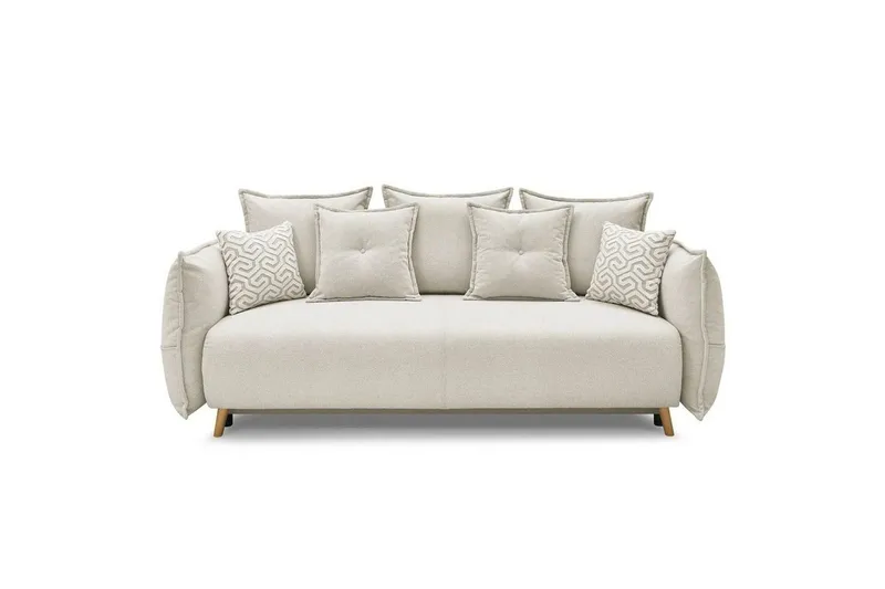 Puffin Sovesofa 3-seter, Kremhvit