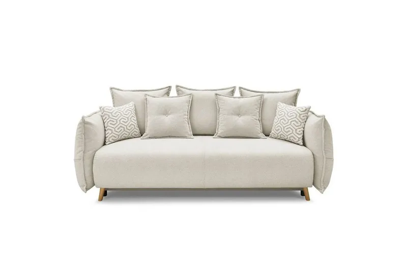 Puffin Sovesofa 3-seter, Kremhvit