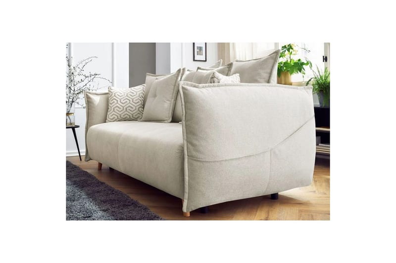 Puffin Sovesofa 3-seter - Kremhvit - Møbler - Sofaer - Sovesofaer - 3 seters sovesofa