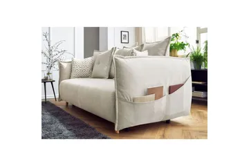 Puffin Sovesofa 3-seter - Kremhvit - Møbler - Sofaer - Sovesofaer - 3 seters sovesofa