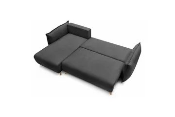 Puffin Sovesofa med divan 3-seter - Antrasitt - Møbler - Sofaer - Sovesofaer - Sovesofa divan