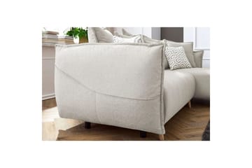 Puffin Sovesofa med divan 3-seter - Kremhvit - Møbler - Sofaer - Sovesofaer - Sovesofa divan