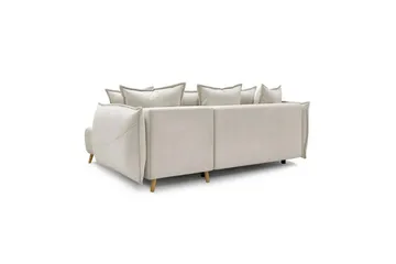 Puffin Sovesofa med divan 3-seter - Kremhvit - Møbler - Sofaer - Sovesofaer - Sovesofa divan