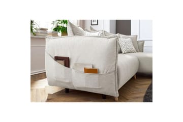 Puffin Sovesofa med divan 3-seter - Kremhvit - Møbler - Sofaer - Sovesofaer - Sovesofa divan