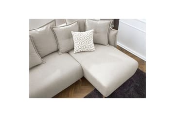 Puffin Sovesofa med divan 3-seter - Kremhvit - Møbler - Sofaer - Sovesofaer - Sovesofa divan