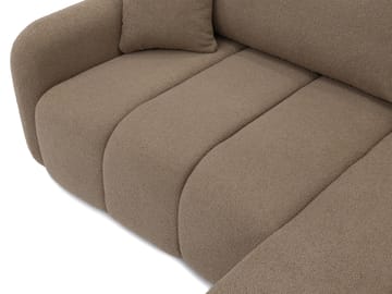 Quarlos 3-seters Sovesofa med Divan Venstre og Oppbevaring - Brun - Møbler - Sofaer - Sovesofaer - Hjørnesovesofa