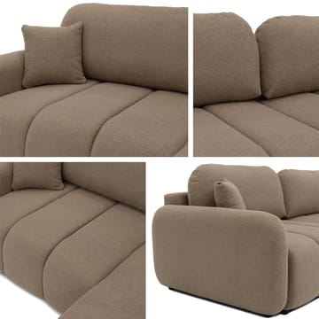 Quarlos 3-seters Sovesofa med Divan Venstre og Oppbevaring - Grå - Møbler - Sofaer - Sovesofaer - Hjørnesovesofa