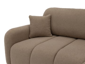 Quarlos 3-seters Sovesofa med Divan Venstre og Oppbevaring - Mørk beige - Møbler - Sofaer - Sovesofaer - Hjørnesovesofa