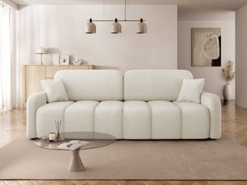 Quarlos 3-seters Sovesofa med Oppbevaring - Beige - Møbler - Sofaer - Sovesofaer - 3 seters sovesofa