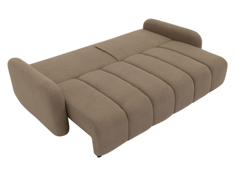 Quarlos 3-seters Sovesofa med Oppbevaring - Beige - Møbler - Sofaer - Sovesofaer - 3 seters sovesofa