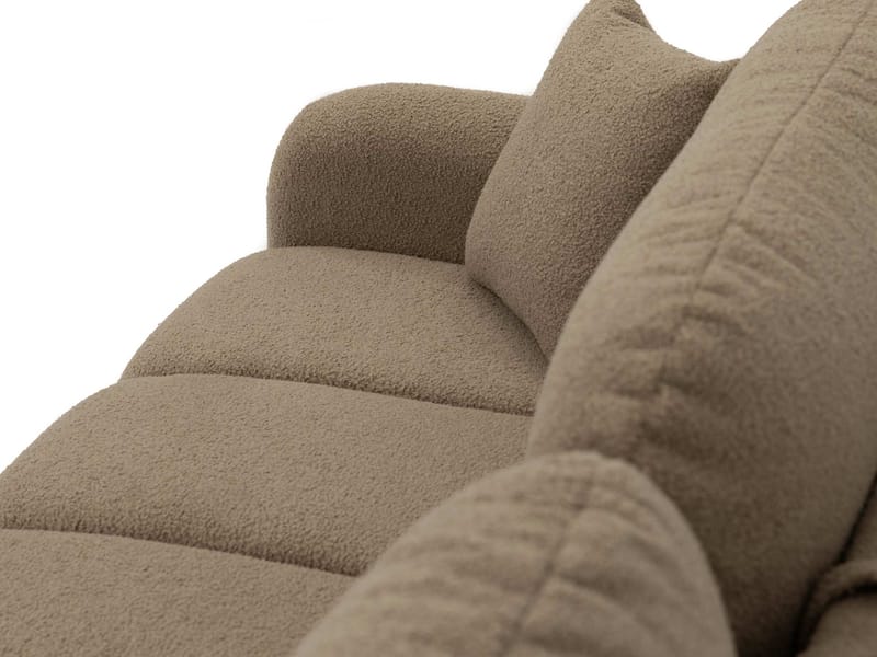 Quarlos 3-seters Sovesofa med Oppbevaring - Beige - Møbler - Sofaer - Sovesofaer - 3 seters sovesofa