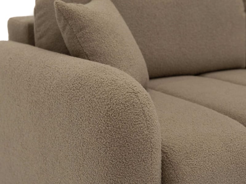 Quarlos 3-seters Sovesofa med Oppbevaring - Brun - Møbler - Sofaer - Sovesofaer - 3 seters sovesofa