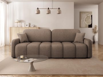 Quarlos 3-seters Sovesofa med Oppbevaring - Brun - Møbler - Sofaer - Sovesofaer - 3 seters sovesofa