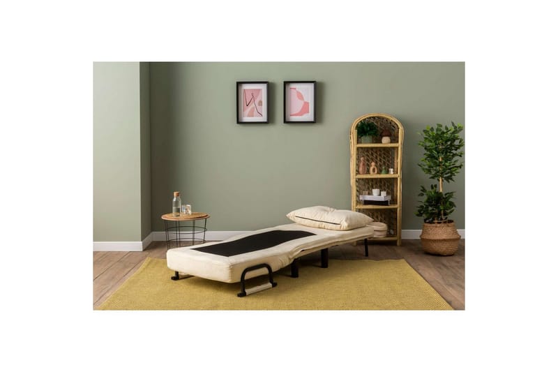 Quorin Sovelenestol - Krem - Møbler - Sofaer - Sovesofaer - Forovervendt sovesofa