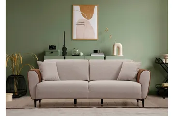 Rebelo 3-seter Sovesofa - Beige - Møbler - Sofaer - Sovesofaer - 3 seters sovesofa