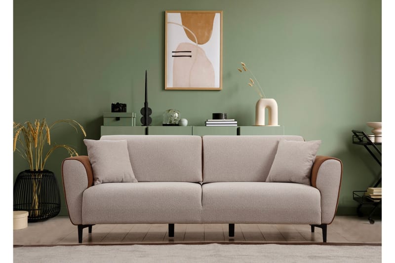Rebelo 3-seter Sovesofa - Beige - Møbler - Sofaer - Sovesofaer - 3 seters sovesofa
