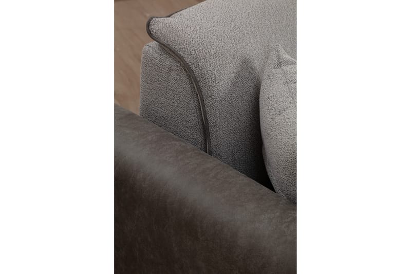 Rebelo Sovesofa med divan - Grå - Møbler - Sofaer - Sovesofaer - Sovesofa divan