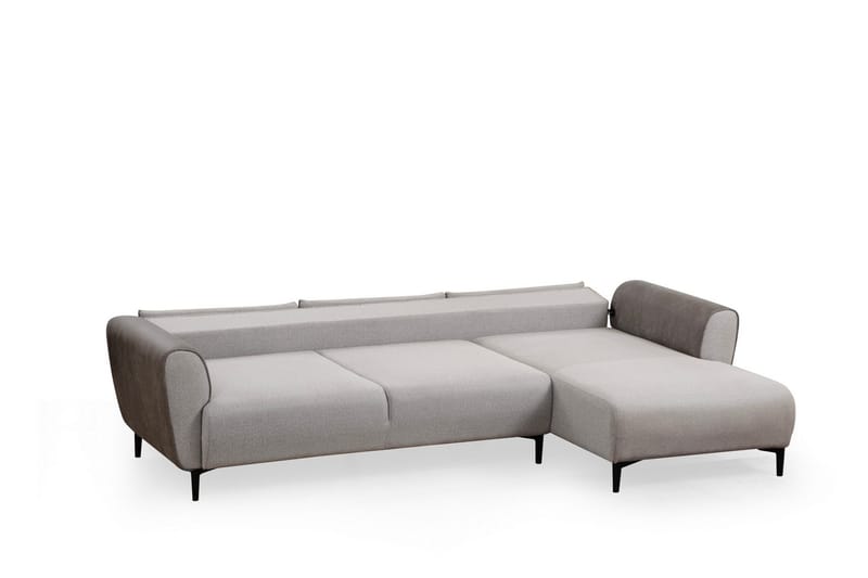 Rebelo Sovesofa med divan - Grå - Møbler - Sofaer - Sovesofaer - Sovesofa divan