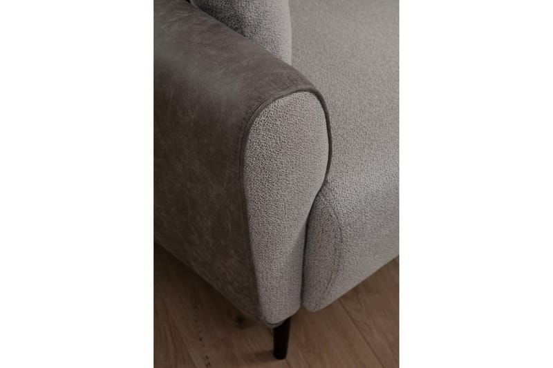 Rebelo Sovesofa med divan - Grå - Møbler - Sofaer - Sovesofaer - Sovesofa divan