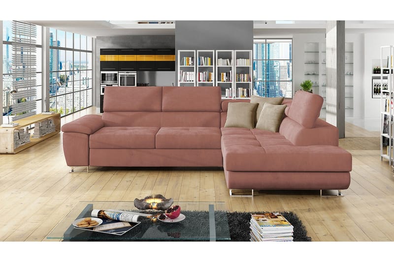 Reginia Sovesofa m. Sjeselong L-formet - Møbler - Sofaer - Sovesofaer - Langsgående sovesofa