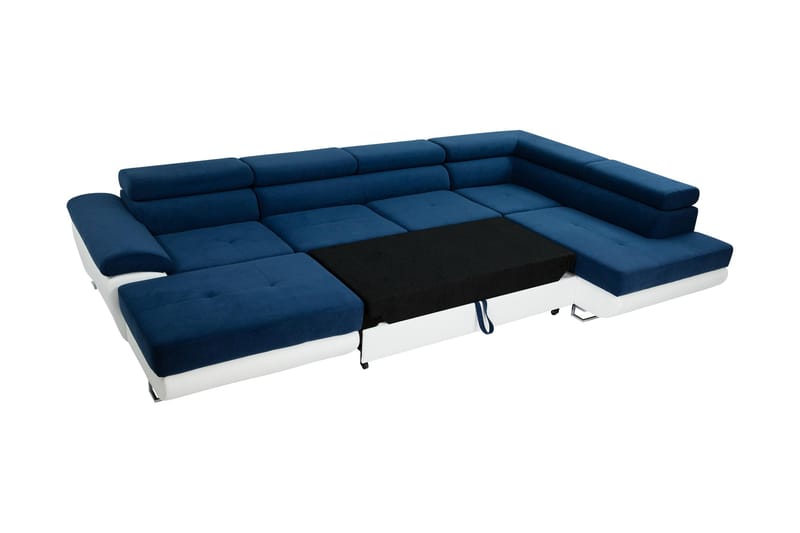 Reginia Sovesofa Med Divan Og Sjeselong 4-Seter - Grønn - Møbler - Sofaer - Sovesofaer - Sovesofa divan