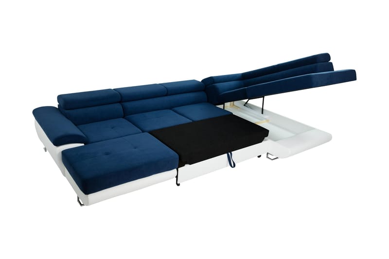 Reginia Sovesofa Med Divan Og Sjeselong 4-Seter - Grønn - Møbler - Sofaer - Sovesofaer - Sovesofa divan