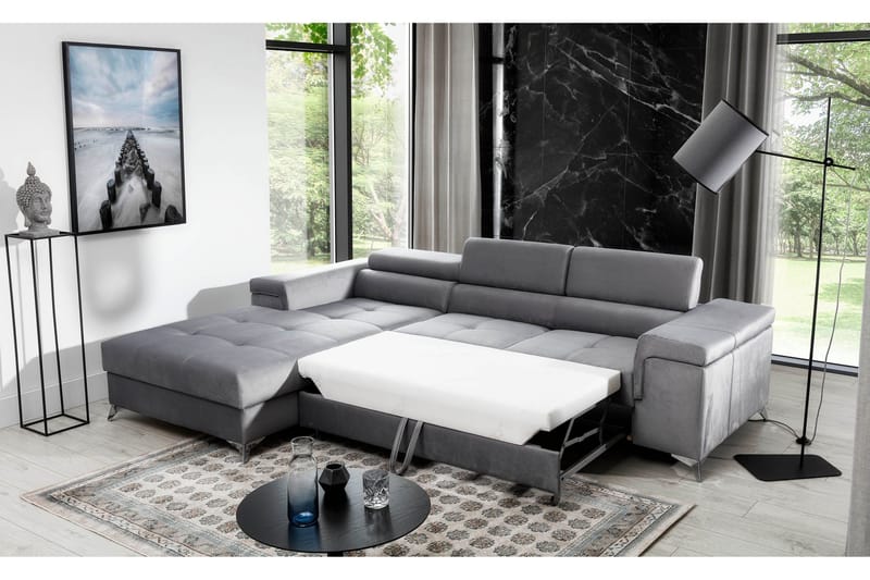 Ricardone 3-seters Sovesofa m. Divan - Brun - Møbler - Sofaer - Sovesofaer - Sovesofa divan