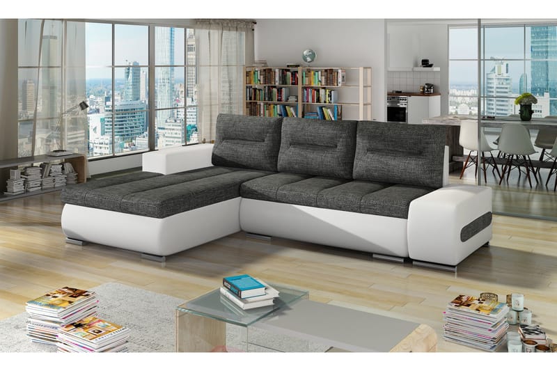 Rodeche Sovesofa, Grå/Hvit