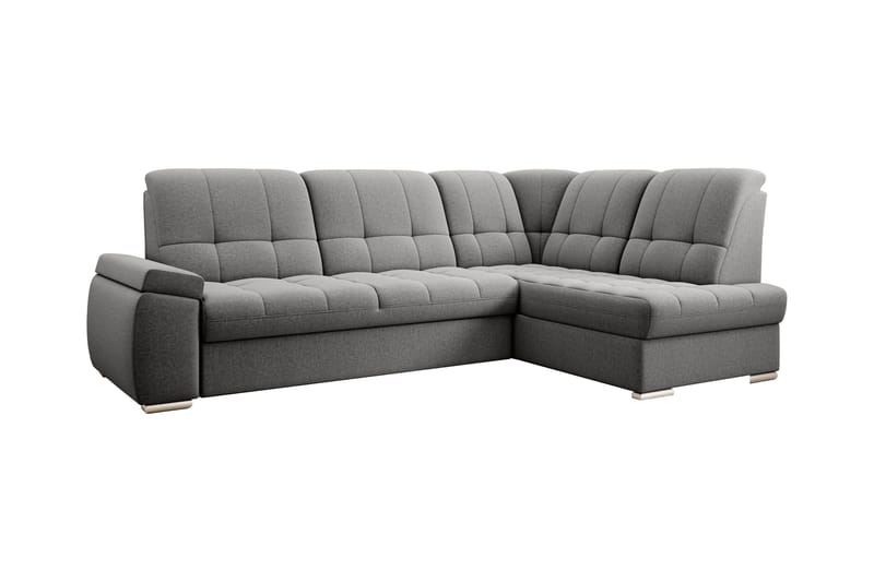 Sajana Sovesofa m. Sjeselong 3-seter - Grå - Møbler - Sofaer - Sovesofaer - Langsgående sovesofa