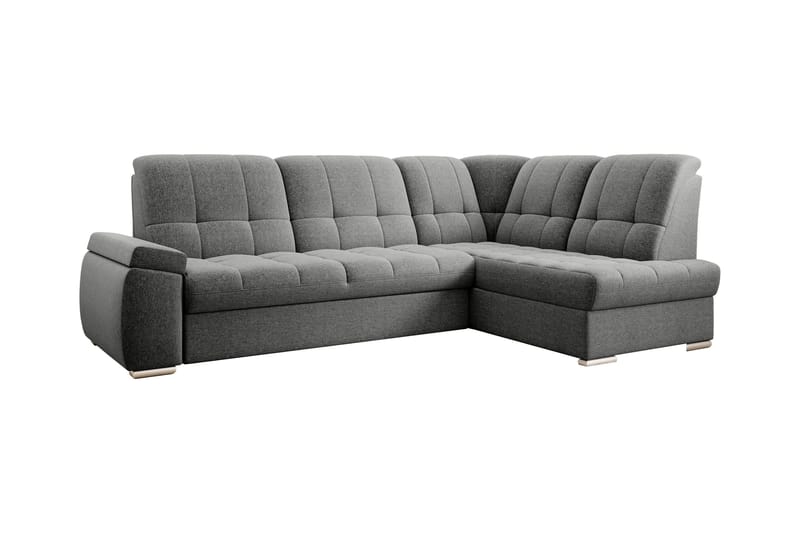 Sajana Sovesofa m. Sjeselong 3-seter - Grå - Møbler - Sofaer - Sovesofaer - Langsgående sovesofa