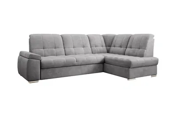 Sajana Sovesofa m. Sjeselong 3-seter - Grå - Møbler - Sofaer - Sovesofaer - Langsgående sovesofa