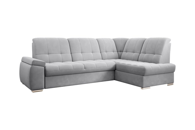 Sajana Sovesofa m. Sjeselong 3-seter - Grå - Møbler - Sofaer - Sovesofaer - Langsgående sovesofa
