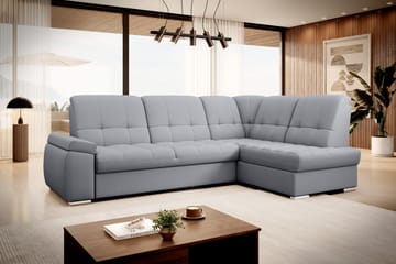 Sajana Sovesofa m. Sjeselong 3-seter - Grå - Møbler - Sofaer - Sovesofaer - Langsgående sovesofa