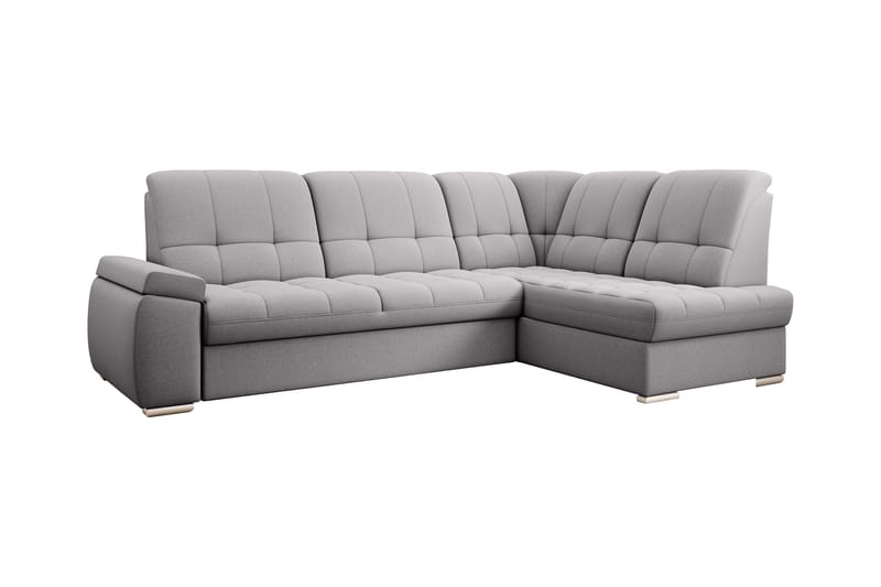 Sajana Sovesofa m. Sjeselong 3-seter - Grå - Møbler - Sofaer - Sovesofaer - Langsgående sovesofa