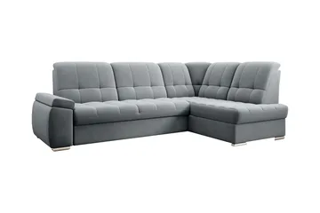 Sajana Sovesofa m. Sjeselong 3-seter - Grå - Møbler - Sofaer - Sovesofaer - Langsgående sovesofa